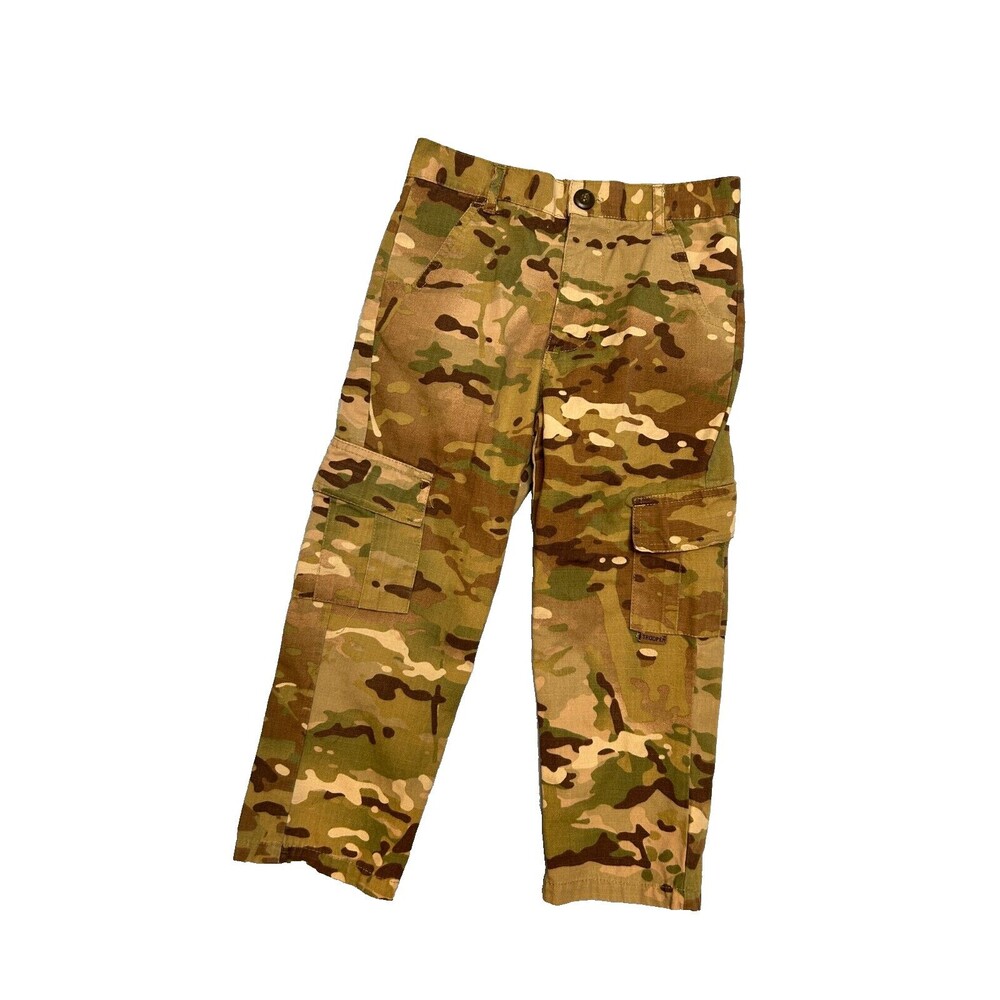 TROOPER Kids XSMALL 4T-5T Multicam OCP Military Camo Pants, Army Man Costume